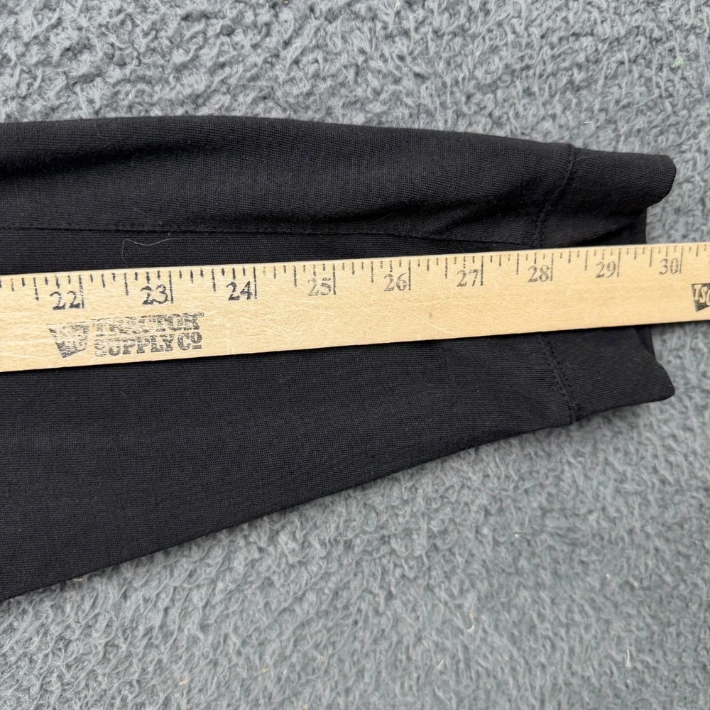 The North Face Mens‎ Long Sleeve T-Shirt Black Red Logo Size M Performance Tee